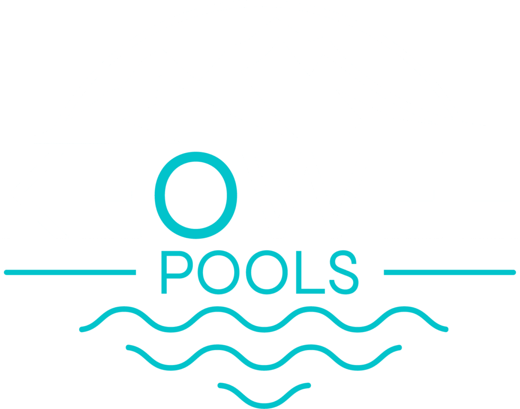 a logo with mountains and waves